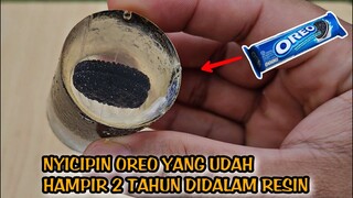 GILA!! MENCICIPI OREO HAMPIR 2 TAHUN DIDALAM RESIN, TAPII.. ..