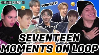 Siblings react to "Seventeen moments that are on a constant loop in my head" 😂👌