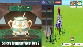 Spices From the West Event Day 2 Gameplay - Invite Characters to Taste-Test Completed