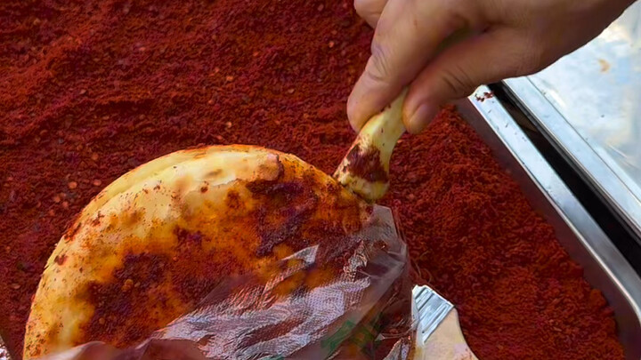 西安街头的涮串夹馍太好吃了