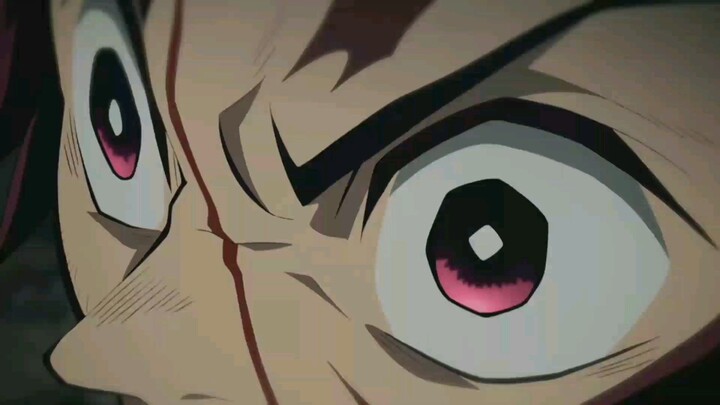 💯+ aura Tanjiro vs Rui iblis bulan bawah 5💀 #AMV#kimetsunoyaiba#tanjiro#Rui