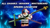 ONE PIECE MILLENNIUM | ALL WHITEBEARD/SHANKS/MIHAWK SPAWN LOCATION ! |ROBLOX ONE PIECE GAME