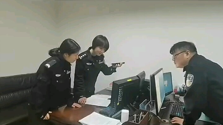 The fraud call was actually made to the police station, and the fraudster claimed to be a member of 