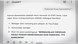 TUTOR BENEDETTA versi CHAT GPT