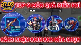 FREE FIRE - Garena Tặng Miễn Phí Skin SKS HỎA NGỤC Toàn Sever, Sự Kiện Góp Sức Free Quà | THI BLUE