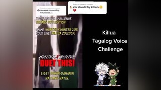 Reply to  Thanks sa request! (≧∇≦)b  Enjoy fypシ hunterxhunter killua tagalog_dub anime foryou foryou