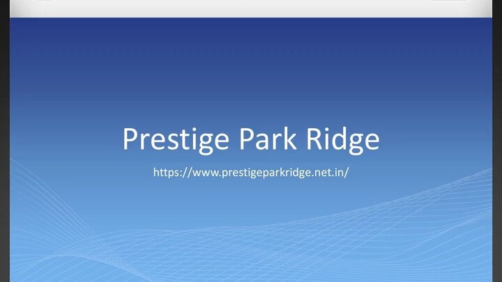 Embracing Golden Years: Senior Citizen-Friendly Features at Prestige Park Ridge