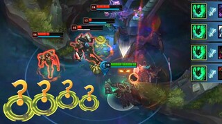 เมื่อผู้เล่น LOL ทำเอาท์เพลย์(Thresh 1v4 Outplay Camille 1v3 + กรี๊ดผู้ชาย)
