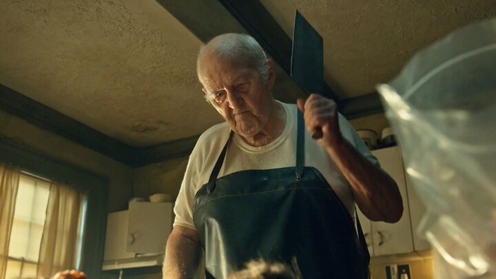 The old man slaughters a rabbit every day, but he never eats it himself.