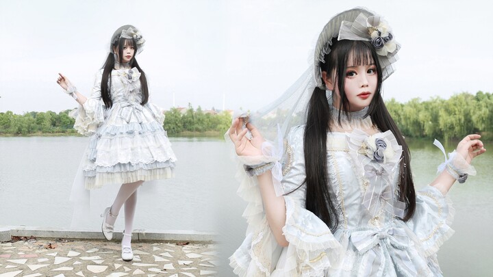 [Ryuk] ♥Butterfly·Graffiti♥Wearing a Lo skirt bought more than 2,000 yuan and dancing by the lake~Bu