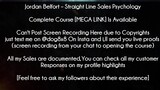 Jordan Belfort Course  Straight Line Sales Psychology download
