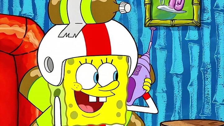 SpongeBob's parents come home, they are crazier and more playful than little SpongeBob