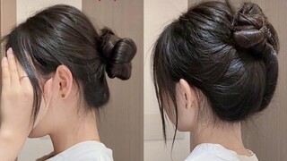 扁头不掏洞丸子头教程！