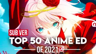 Top 50 Anime Endings of 2021 (Subscribers Version)