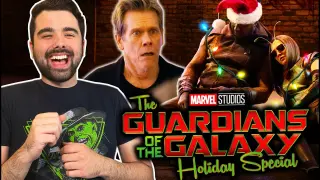 The Guardians of the Galaxy HOLIDAY SPECIAL REACTION! Star-Lord, Drax, Mantis & Kevin Bacon INSANITY