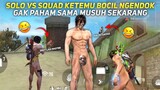 HARI HARI KETEMU BOCIL NGENDOK?! SOLO VS SQUAD 20 KILL SENDIRIAN - FREE FIRE INDONESIA