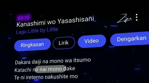 lirik lagu naruto kanashimi wo yasashisani..