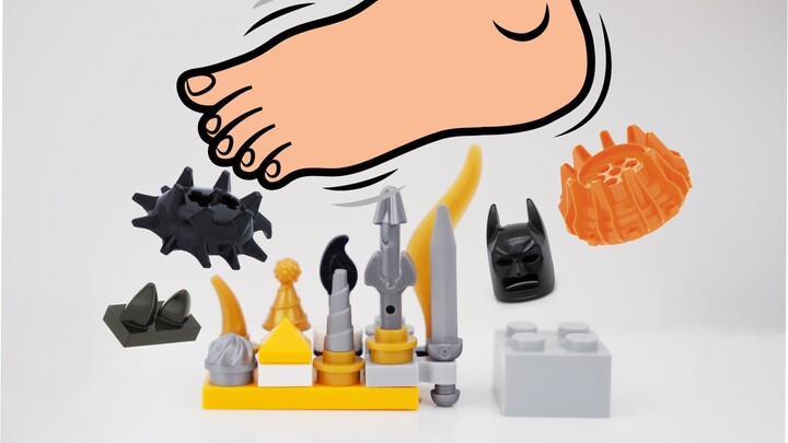 There are thousands of Lego parts. Which one hurts when you kick it? Which Lego part is best suited 