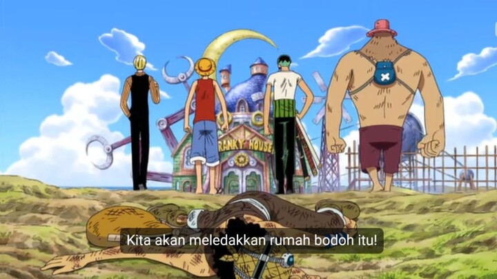 Kru Mugiwara Membalas Dendam Ke Franky House