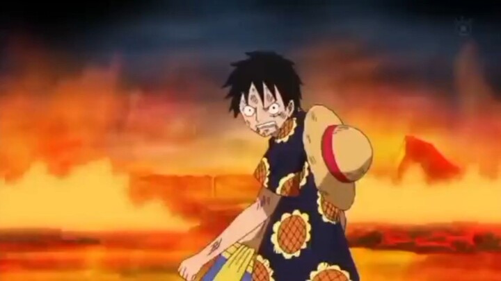 one piece Luffy bertarung y