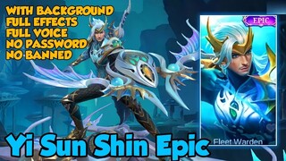 Script Skin Yi Sun Shin Epic Fleet Warden No Password | Full Effects & Audio - Patch Terbaru 2022