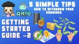 Axie Infinity - 5 Simpleng Steps mag-withdraw gamit ang Mobile Phone