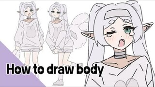 How to draw the body