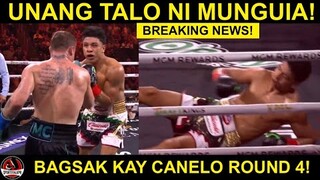 BREAKING: Canelo Alvarez TINUMBA si Munguia sa Round 4! Unang TALO ni Munguia sa 44 Laban!