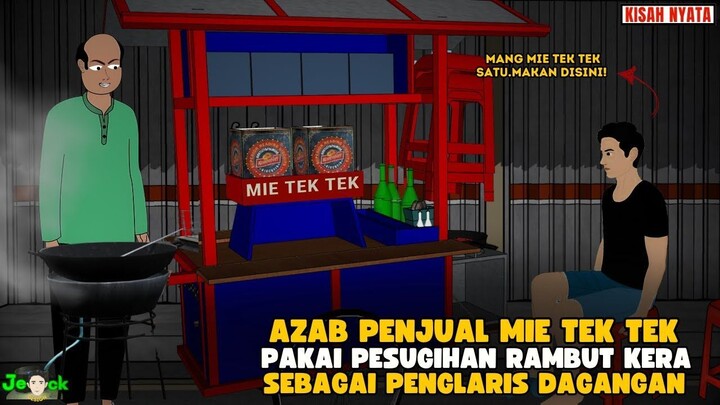 PENJUAL MIE TEK TEK CURANG PAKAI PESUGIHAN RAMBUT KERA  SINETRON AZAB