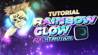 Rainbow Glowing Tutorial  | Alight Motion Tutorial 💎