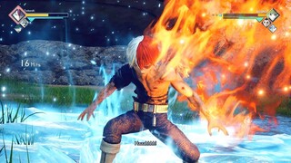 Jump Force - Shoto Todoroki Moveset & Vs Gameplay (DLC)