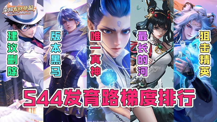 S44 Season Development Lane Tier List! Jialuo dominates the charts with a 54.5% win rate! The magic‑