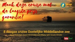 video, Cruise Oostelijke Middellandse zee, Msc Synfonia, Captain Cruise, reisbureau Schiebroek