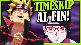 ¡BORUTO ESCAPA de KONOHA! ¿TIMESKIP? - MANGEKYO de SARADA y la DECISIÓN de SASUKE | Boruto Manga 80