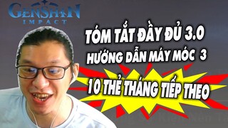 TÓM TẮT 3.0 - HƯỚNG DẪN EVENT MÁY MÓC DAY 3 - 10 THẺ THÁNG TIẾP THEO !!!