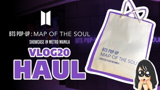 VLOG 20 l BTS Pop-up Map of The Soul Metro Manila HAUL