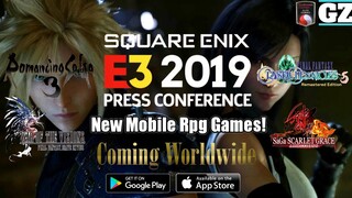 New Mobile JRPG Games! - SQUARE ENIX E3 2019 - Gameplay Trailers