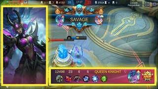 Karina savage hunt | QUEEN KNIGHT | mlbb | moonton | Karina game play