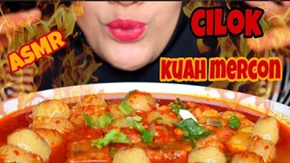 ASMR CILOK KUAH MERCON || CILOK GORENG || COLLAB WITH @CIPAN ASMR  || ASMR MUKBANG INDONESIA