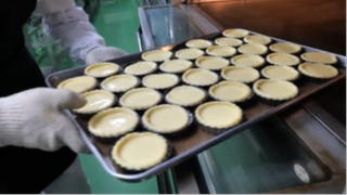 Sản xuất hàng loạt bánh tart trứng #amthuc #monngon
