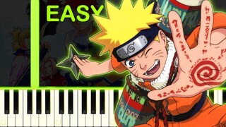 NARUTO THEME - EASY Piano Tutorial