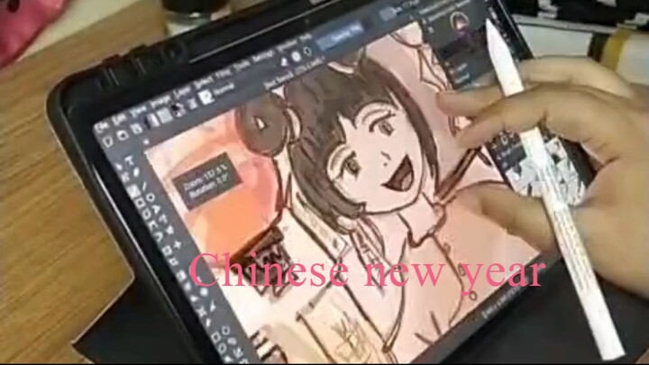 Chinese new year illustration