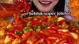ASMR SEBLAK HOT JELETOT EXTRA SAMBEL DAN TOPPING CABE RAWIT SEGAR | ASMR MUKBANG INDONESIA