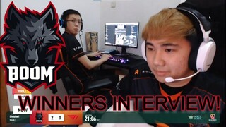 WINNERS INTERVIEW! ( YOPAJ)BOOM vs T1 | SEA DPC Div 1: Summer Tour 2021/2022