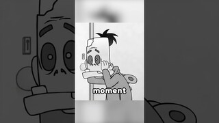 Zombie mistakenly puts human's head in his own skull#film #movie #anime #short