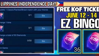 KOF Legit Free 18 Tickets Draw | Philippines Independence Day