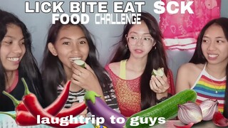 EXTREME LICK EAT BITESUC.K FOOD CHALLENGE | AMIRA TORRES