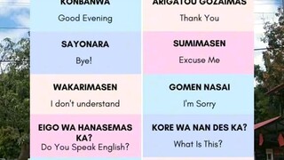 USEFULL JAPANESE PHRASES.