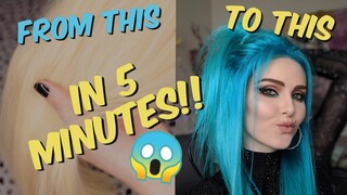 FASTEST & EASIEST way to dye Extensions & Wigs!! | ft. Uniwigs