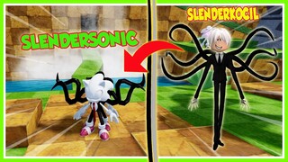 TRANSFORMASI MIKOCIL SLENDERMAN DAN SONIC GAK NYANGKA ADA BADGE INI!! ROBLOX MIKOCIL